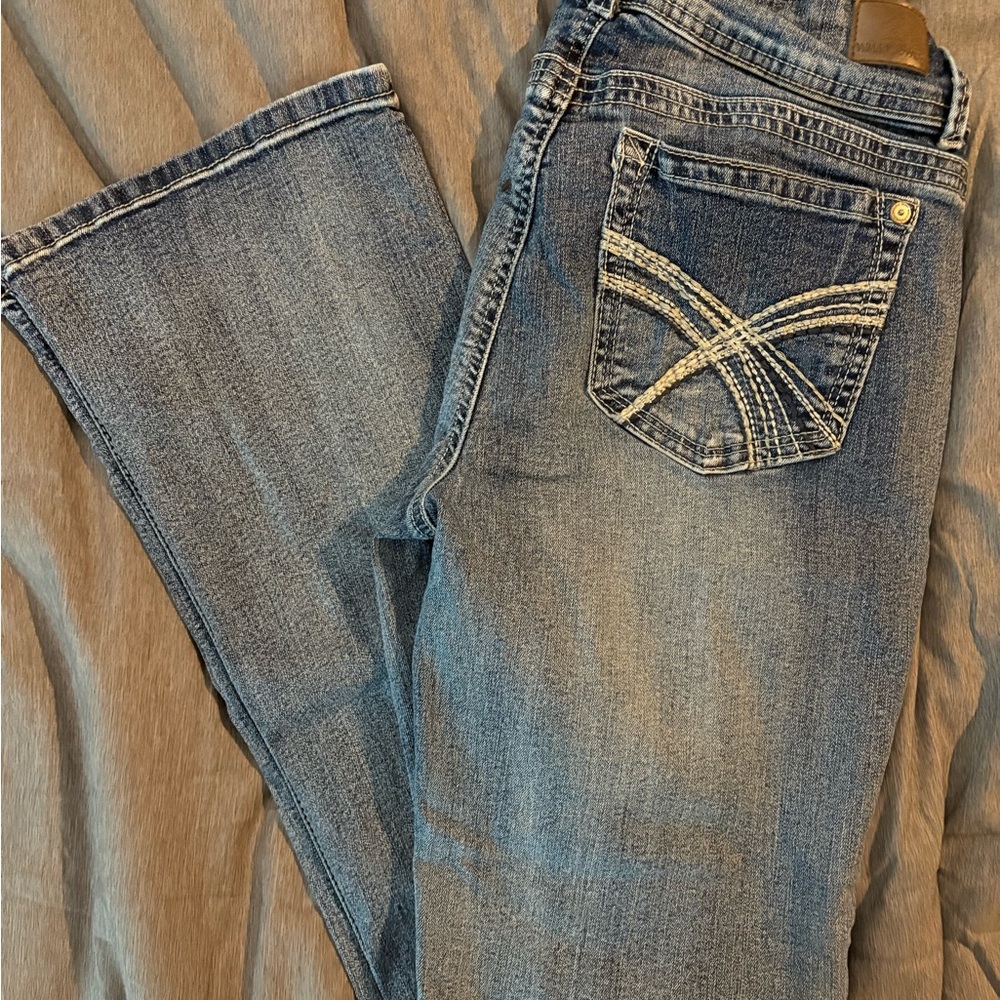 Wallflower Blue Boot Cut Jeans with Decorative Stitching